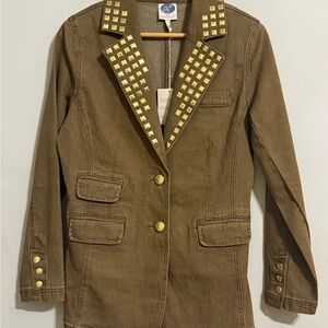 Vintage Studded Blazer Jacket